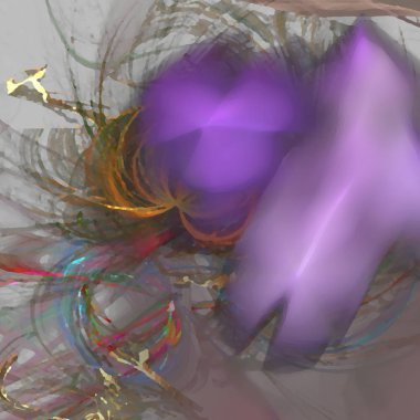 Fantezi kaotik renkli fraktal desen. Soyut Fraktal şekiller. 3D render resimde arka plan veya duvar kağıdı