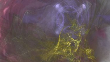 Fantezi kaotik renkli fraktal desen. Soyut Fraktal şekiller. 3D render resimde arka plan veya duvar kağıdı.