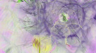 Fantezi kaotik renkli fraktal desen. Soyut Fraktal şekiller. 3D render resimde arka plan veya duvar kağıdı.