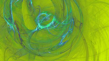 Fantezi kaotik renkli fraktal desen. Soyut Fraktal şekiller. 3D render resimde arka plan veya duvar kağıdı.