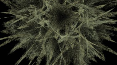 Fantezi kaotik renkli fraktal desen. Soyut Fraktal şekiller. 3D render resimde arka plan veya duvar kağıdı.