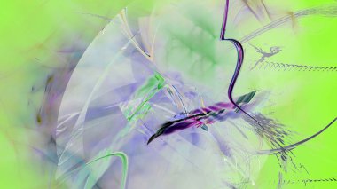 Fantezi kaotik renkli fraktal desen. Soyut Fraktal şekiller. 3D render resimde arka plan veya duvar kağıdı.