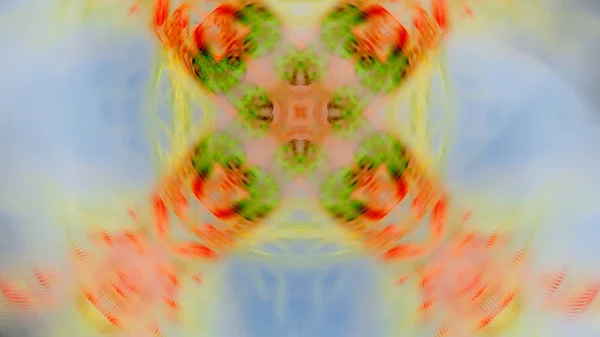 Fantaisie Chaotique Motif Fractal Coloré Formes Fractales Abstraites Rendu Fond — Photo