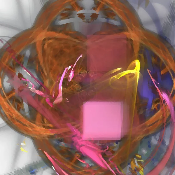 Fantezi kaotik renkli fraktal desen. Soyut Fraktal şekiller. 3D render resimde arka plan veya duvar kağıdı.