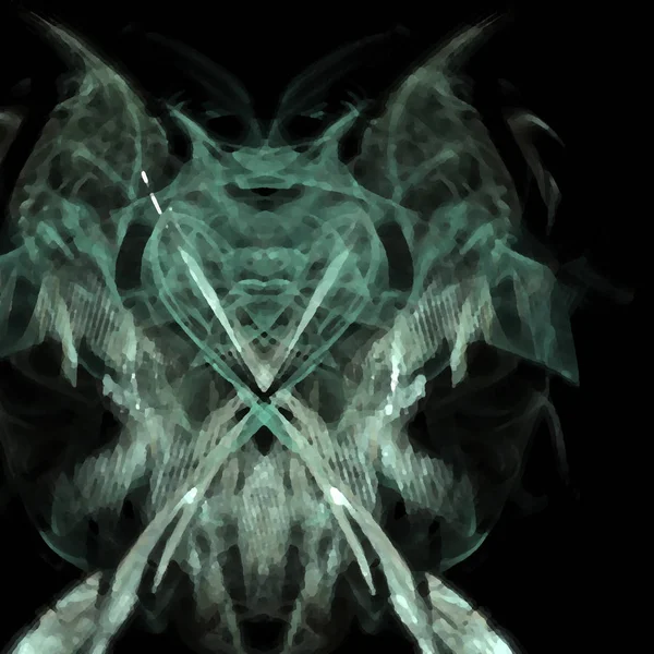 Fantezi kaotik renkli fraktal desen. Soyut Fraktal şekiller. 3D render resimde arka plan veya duvar kağıdı.