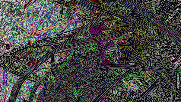 Fantasy Kaotiska Färgglada Fraktal Mönster Abstrakta Fractal Former Rendering Illustration — Stockfoto