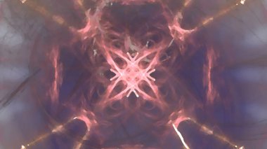 Fantezi kaotik renkli fraktal desen. Soyut Fraktal şekiller. 3D render resimde arka plan veya duvar kağıdı.