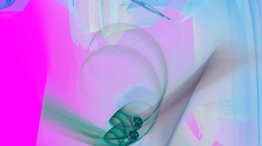 Fantezi kaotik renkli fraktal desen. Soyut Fraktal şekiller. 3D render resimde arka plan veya duvar kağıdı.