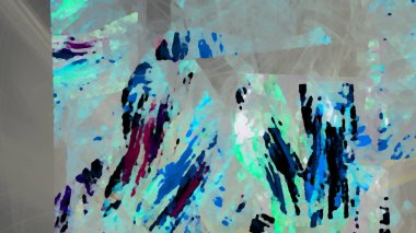 Fantezi kaotik renkli fraktal desen. Soyut Fraktal şekiller. 3D render resimde arka plan veya duvar kağıdı.