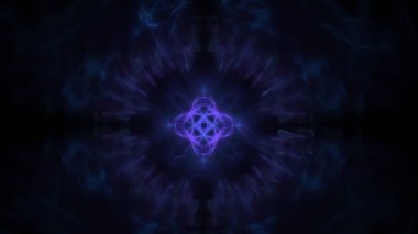 Fantezi kaotik renkli fraktal desen. Soyut Fraktal şekiller. 3D render resimde arka plan veya duvar kağıdı.