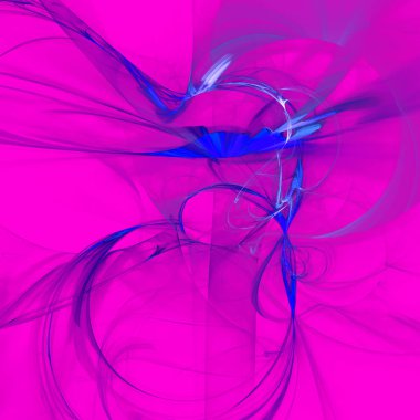 Fantezi kaotik renkli fraktal desen. Soyut Fraktal şekiller. 3D render resimde arka plan veya duvar kağıdı.