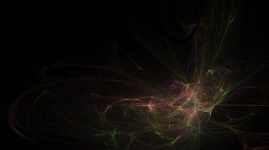 Fantezi kaotik renkli fraktal desen. Soyut Fraktal şekiller. 3D render resimde arka plan veya duvar kağıdı.