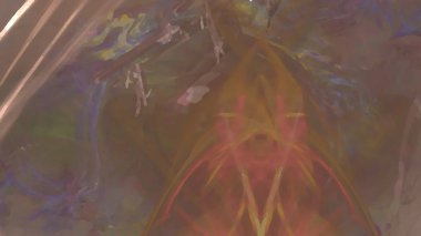 Fantezi kaotik renkli fraktal desen. Soyut Fraktal şekiller. 3D render resimde arka plan veya duvar kağıdı.