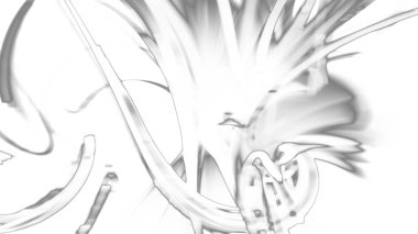 Fantezi kaotik renkli fraktal desen. Soyut Fraktal şekiller. 3D render resimde arka plan veya duvar kağıdı.