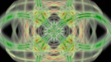 Fantezi kaotik renkli fraktal desen. Soyut Fraktal şekiller. 3D render resimde arka plan veya duvar kağıdı.