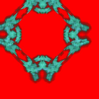 Fantezi kaotik renkli fraktal desen. Soyut Fraktal şekiller. 3D render resimde arka plan veya duvar kağıdı.