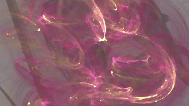 Fantezi kaotik renkli fraktal desen. Soyut Fraktal şekiller. 3D render resimde arka plan veya duvar kağıdı.