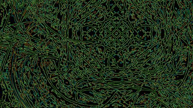 Fantezi kaotik renkli fraktal desen. Soyut Fraktal şekiller. 3D render resimde arka plan veya duvar kağıdı.