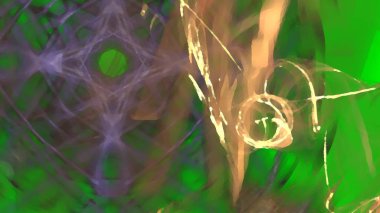 Fantezi kaotik renkli fraktal desen. Soyut Fraktal şekiller. 3D render resimde arka plan veya duvar kağıdı.