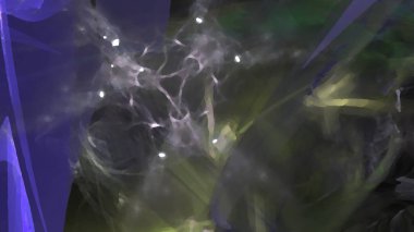 Fantezi kaotik renkli fraktal desen. Soyut Fraktal şekiller. 3D render resimde arka plan veya duvar kağıdı.