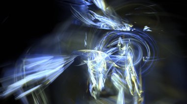 Fantezi kaotik renkli fraktal desen. Soyut Fraktal şekiller. 3D render resimde arka plan veya duvar kağıdı.