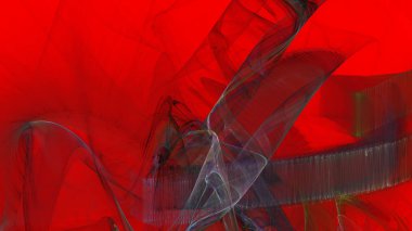 Fantezi kaotik renkli fraktal desen. Soyut Fraktal şekiller. 3D render resimde arka plan veya duvar kağıdı.