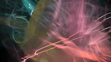 Fantezi kaotik renkli fraktal desen. Soyut Fraktal şekiller. 3D render resimde arka plan veya duvar kağıdı.