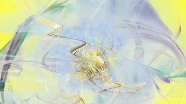 Fantezi kaotik renkli fraktal desen. Soyut Fraktal şekiller. 3D render resimde arka plan veya duvar kağıdı.