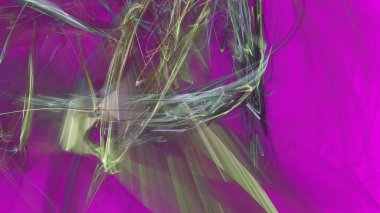 Fantezi kaotik renkli fraktal desen. Soyut Fraktal şekiller. 3D render resimde arka plan veya duvar kağıdı.