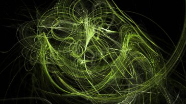 Fantezi kaotik renkli fraktal desen. Soyut Fraktal şekiller. 3D render resimde arka plan veya duvar kağıdı.