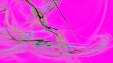 Fantezi kaotik renkli fraktal desen. Soyut Fraktal şekiller. 3D render resimde arka plan veya duvar kağıdı.