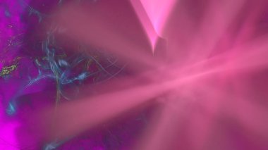 Fantezi kaotik renkli fraktal desen. Soyut Fraktal şekiller. 3D render resimde arka plan veya duvar kağıdı.