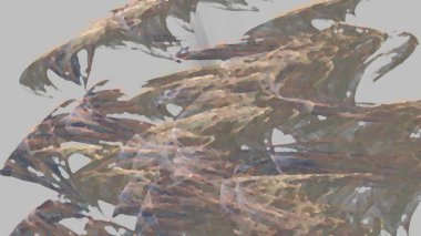 Fantezi kaotik renkli fraktal desen. Soyut Fraktal şekiller. 3D render resimde arka plan veya duvar kağıdı.