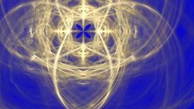 Fantezi kaotik renkli fraktal desen. Soyut Fraktal şekiller. 3D render resimde arka plan veya duvar kağıdı.