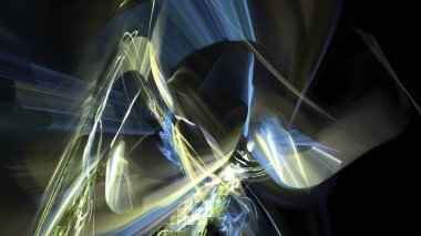 Fantezi kaotik renkli fraktal desen. Soyut Fraktal şekiller. 3D render resimde arka plan veya duvar kağıdı.