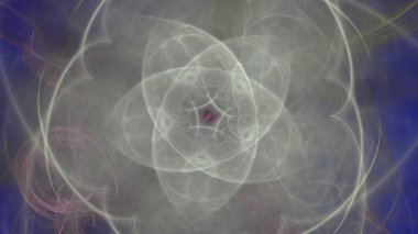 Fantezi kaotik renkli fraktal desen. Soyut Fraktal şekiller. 3D render resimde arka plan veya duvar kağıdı.