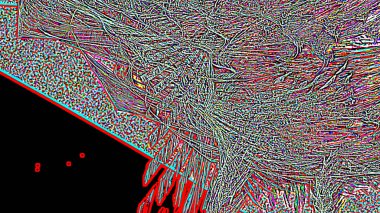 Fantezi kaotik renkli fraktal desen. Soyut Fraktal şekiller. 3D render resimde arka plan veya duvar kağıdı.