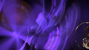 Fantezi kaotik renkli fraktal desen. Soyut Fraktal şekiller. 3D render resimde arka plan veya duvar kağıdı.