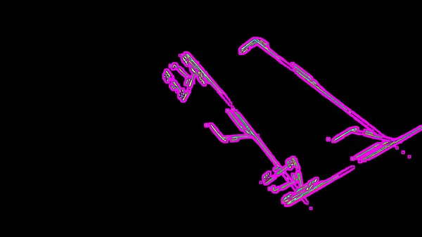 ファイナルファンタジー カオスのカラフルなフラクタル パターン フラクタル図形を抽象化します レンダリング図背景や壁紙 — ストック写真