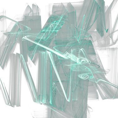 Fantezi kaotik renkli fraktal desen. Soyut Fraktal şekiller. 3D render resimde arka plan veya duvar kağıdı.