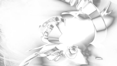 Fantezi kaotik renkli fraktal desen. Soyut Fraktal şekiller. 3D render resimde arka plan veya duvar kağıdı.