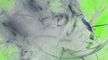 Fantezi kaotik renkli fraktal desen. Soyut Fraktal şekiller. 3D render resimde arka plan veya duvar kağıdı.