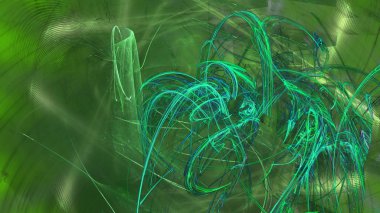 Fantezi kaotik renkli fraktal desen. Soyut Fraktal şekiller. 3D render resimde arka plan veya duvar kağıdı.