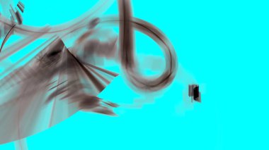 Fantezi kaotik renkli fraktal desen. Soyut Fraktal şekiller. 3D render resimde arka plan veya duvar kağıdı.