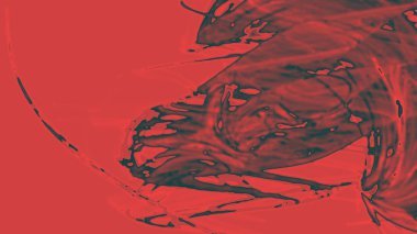 Fantezi kaotik renkli fraktal desen. Soyut Fraktal şekiller. 3D render resimde arka plan veya duvar kağıdı.