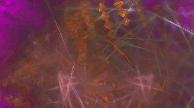 Fantezi kaotik renkli fraktal desen. Soyut Fraktal şekiller. 3D render resimde arka plan veya duvar kağıdı.