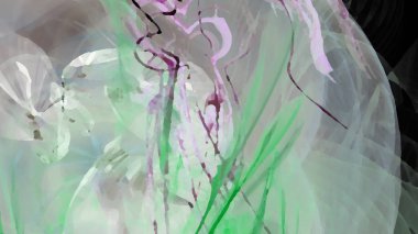 Fantezi kaotik renkli fraktal desen. Soyut Fraktal şekiller. 3D render resimde arka plan veya duvar kağıdı.