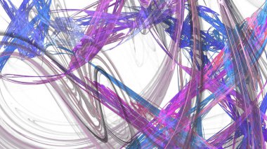 Fantezi kaotik renkli fraktal desen. Soyut Fraktal şekiller. 3D render resimde arka plan veya duvar kağıdı.