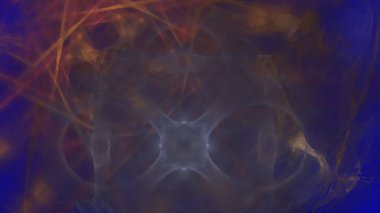 Fantezi kaotik renkli fraktal desen. Soyut Fraktal şekiller. 3D render resimde arka plan veya duvar kağıdı.