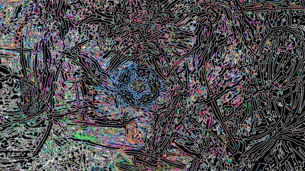 Fantasía Caótica Patrón Fractal Colorido Formas Fractales Abstractas Fondo Ilustración —  Fotos de Stock